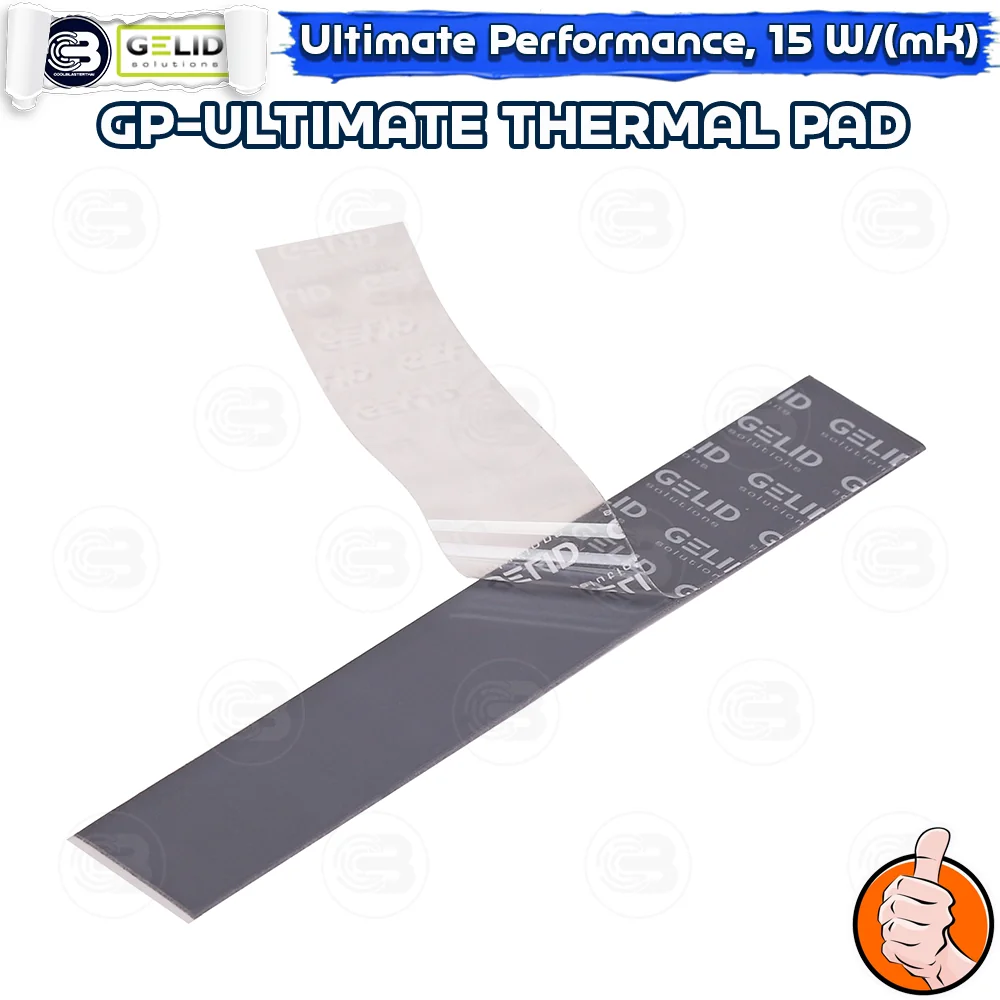 [CoolBlasterThai] GELID GP-ULTIMATE Thermal Pad (1 PCS) 120x20x3.0 mm./15.0 W/mK (TP-GP04-R-E)