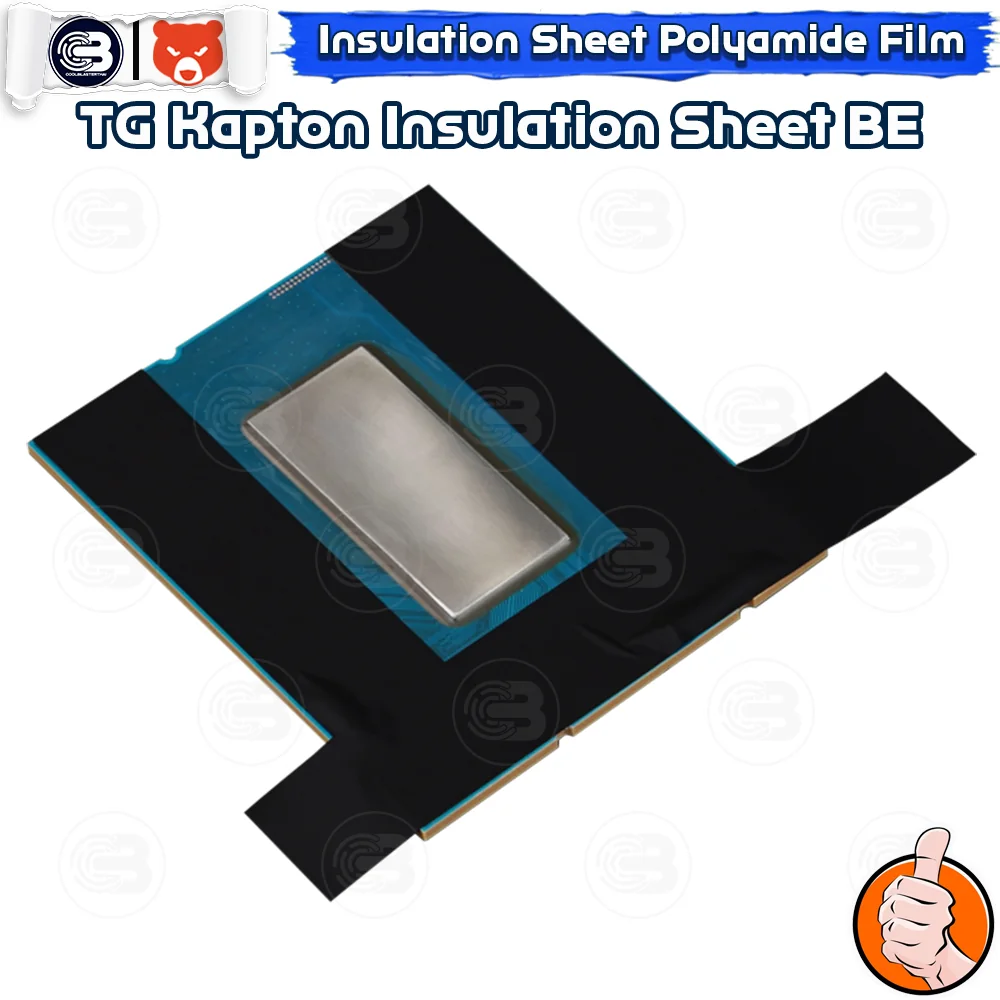 [CoolBlasterThai] THERMAL GRIZZLY KAPTON INSULATION SHEET BLACK EDITION Electrically Conductive Protection