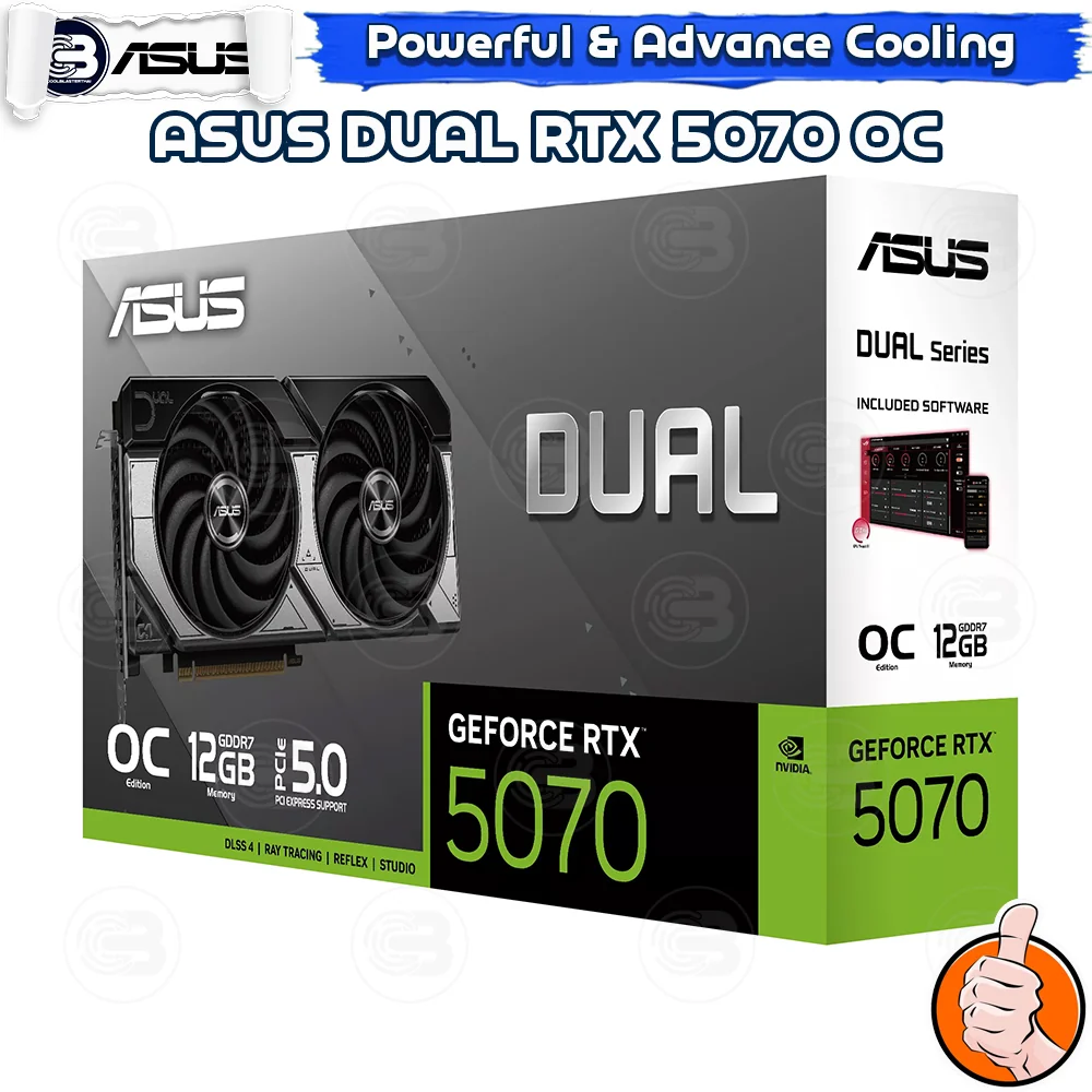 [CoolBlasterThai] ASUS DUAL RTX5070 12GB GDDR7 OC Edition(3Y-ARC)