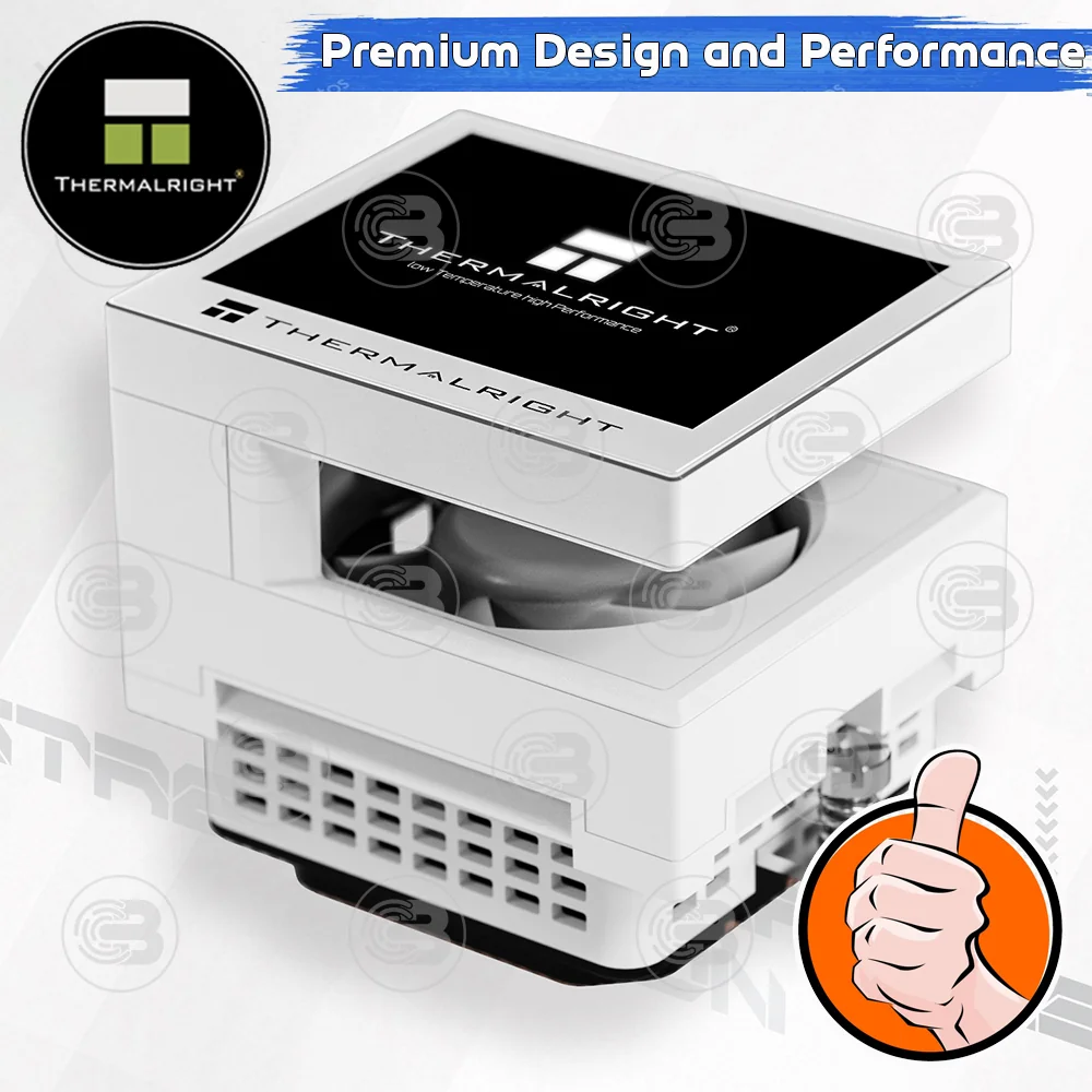 [CoolBlasterThai] Thermalright Stream Vision 360 WHITE 3.5-Inch Screen AIO Liquid CPU Cooler (AM5/LGA1851 Ready) ประกัน 5 ปี