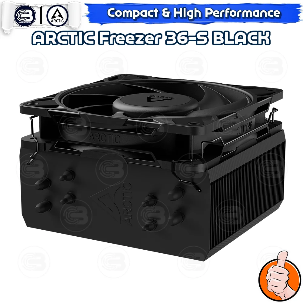 [CoolBlasterThai] ARCTIC FREEZER 36-S BLACK CPU Air Cooler (LGA1851/1700/AM5/AM4)