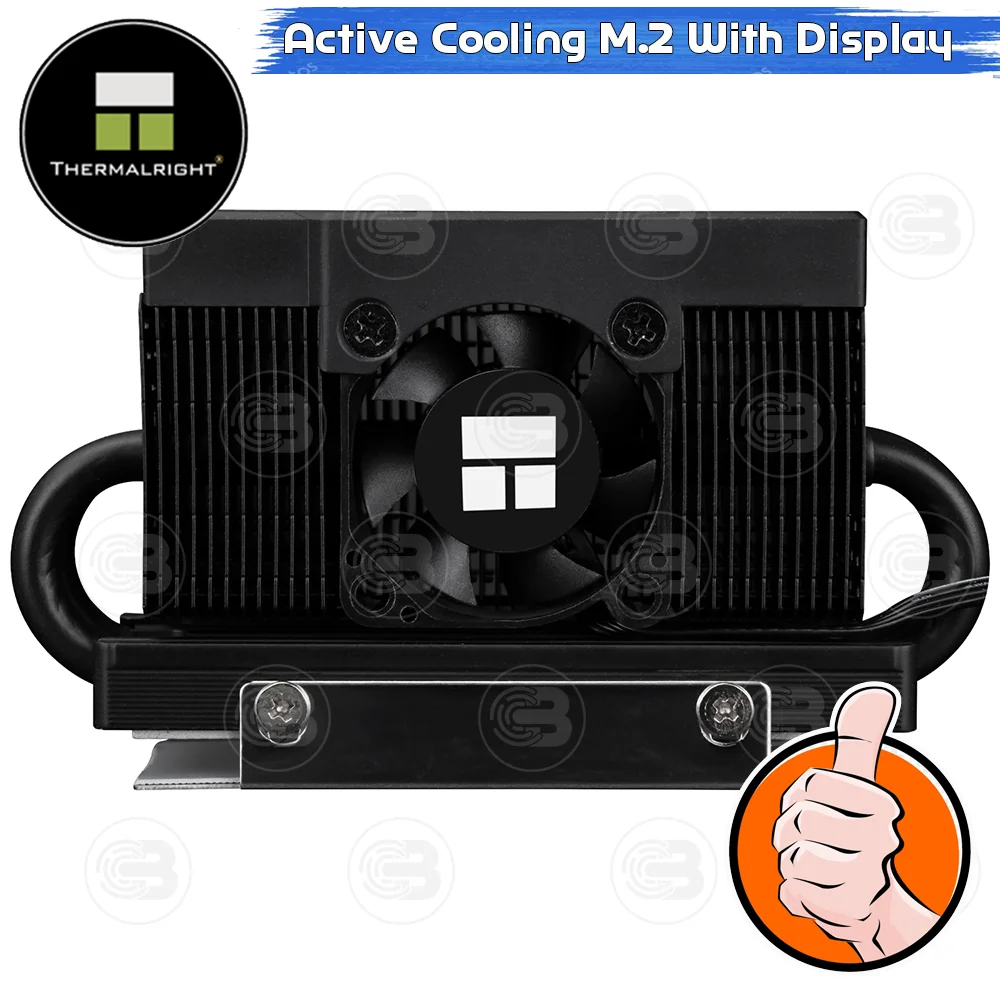 [CoolBlasterThai] Thermalright HR-10 2280 PRO Digital BLACK SSD M.2 COOLING KIT With Heatpipe
