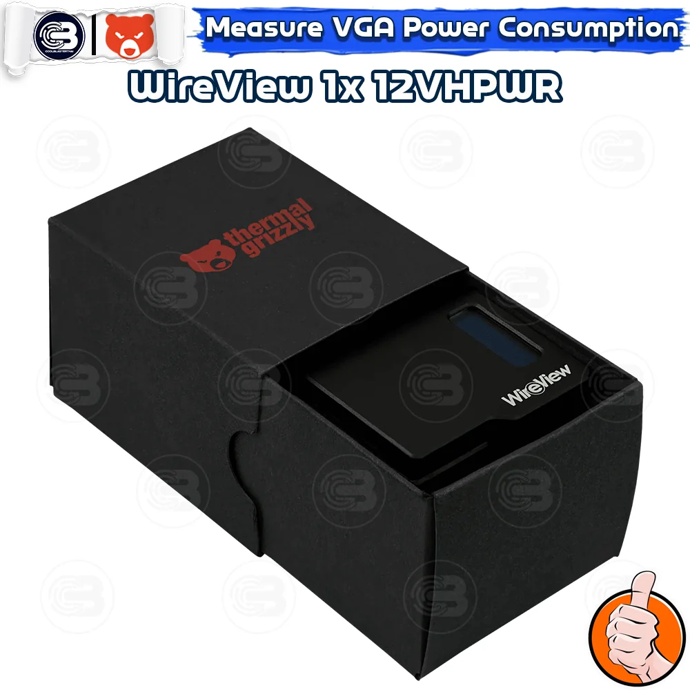 [CoolBlasterThai] THERMAL GRIZZLY WIREVIEW (WV-H1R) 12VHPWR Reversed GPU Power Consumption OLED Display (จอแสดงข้อมูลการใช้พลังงาน)