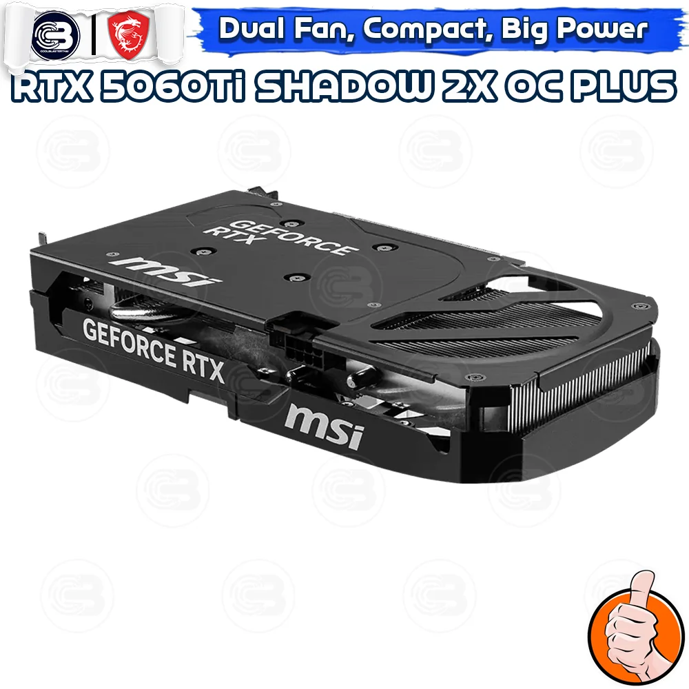 [CoolBlasterThai] MSI GeForce RTX 5060Ti 16G SHADOW 2X OC PLUS GDDR7 (3Y)