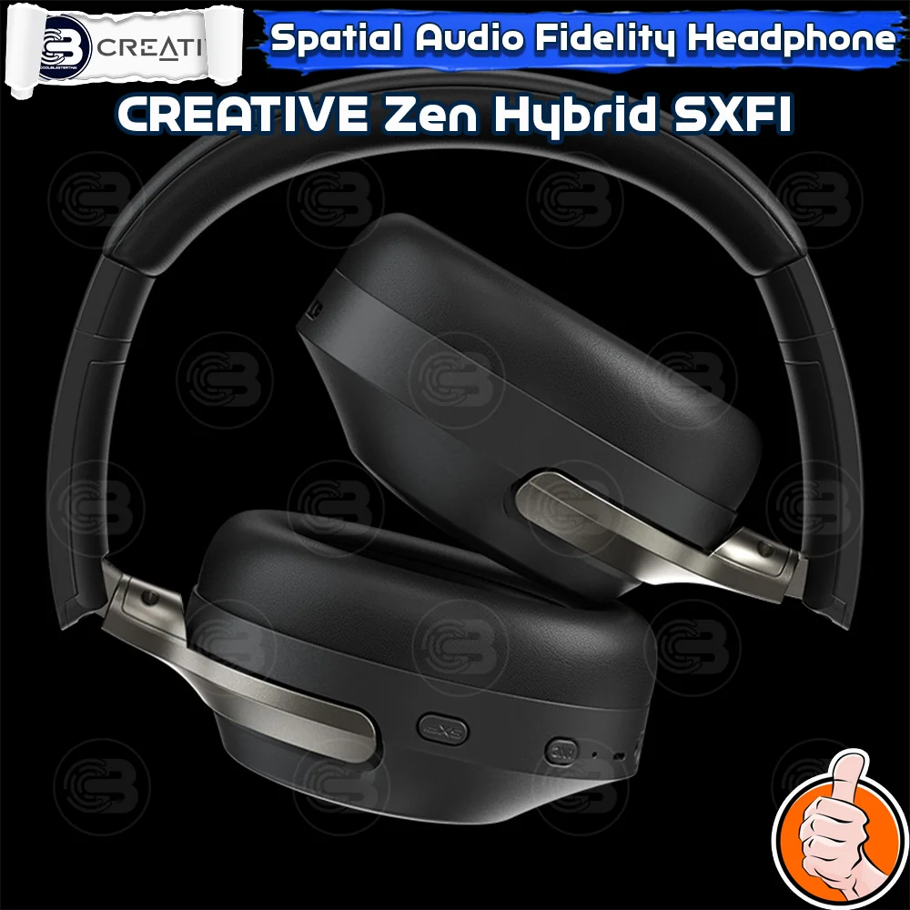 [CoolBlasterThai] CREATIVE Zen Hybrid SXFI Over-ear Headphones (BLACK)