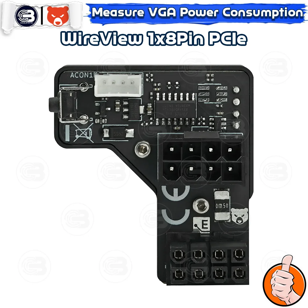 [CoolBlasterThai] THERMAL GRIZZLY WIREVIEW 1x8Pin PCIe Reversed GPU Power Consumption OLED Display (จอแสดงข้อมูลการใช้พลังงาน)