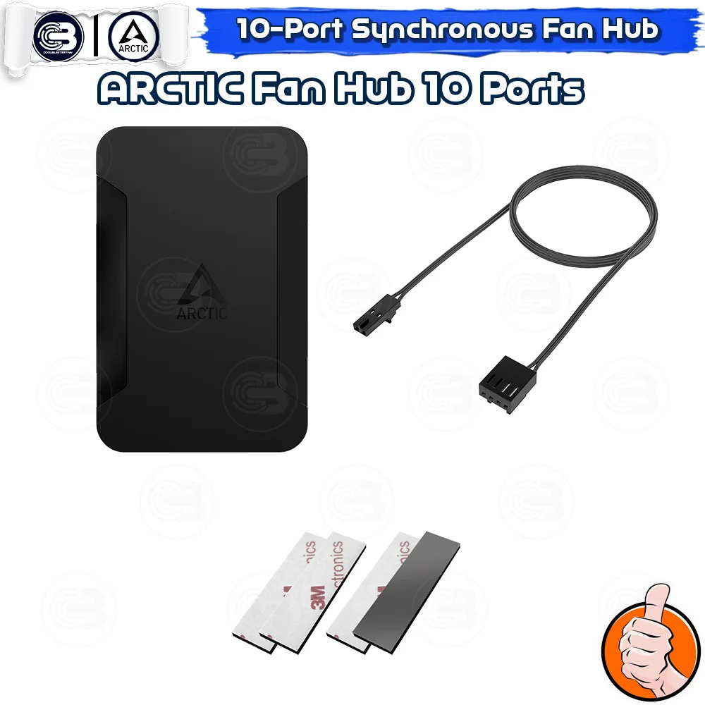 [CoolBlasterThai] Arctic Case Fan Hub 10 Port with SATA Power ประกัน 6 ปี