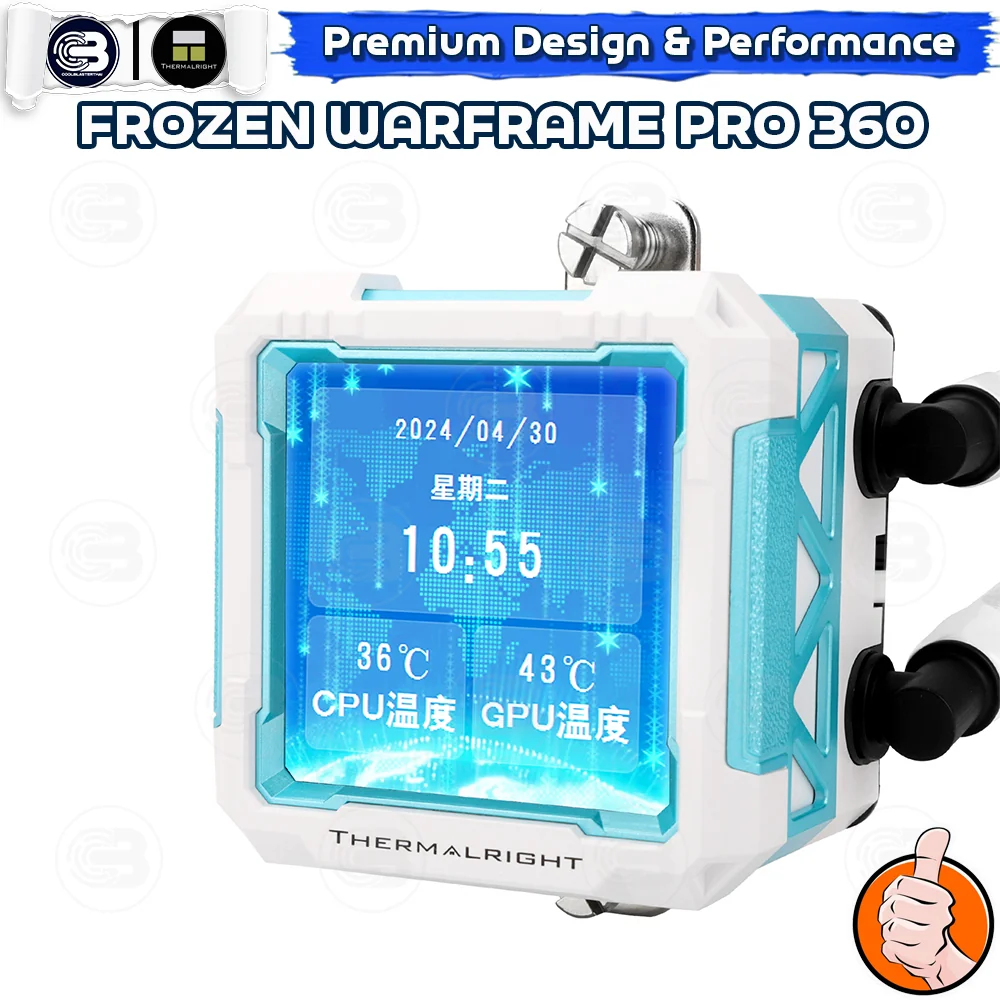 [CoolBlasterThai] THERMALRIGHT FROZEN WARFRAME PRO 360 ARGB WHITE AIO Liquid CPU Cooler (AM5/LGA1851 Ready) ประกัน 5 ปี