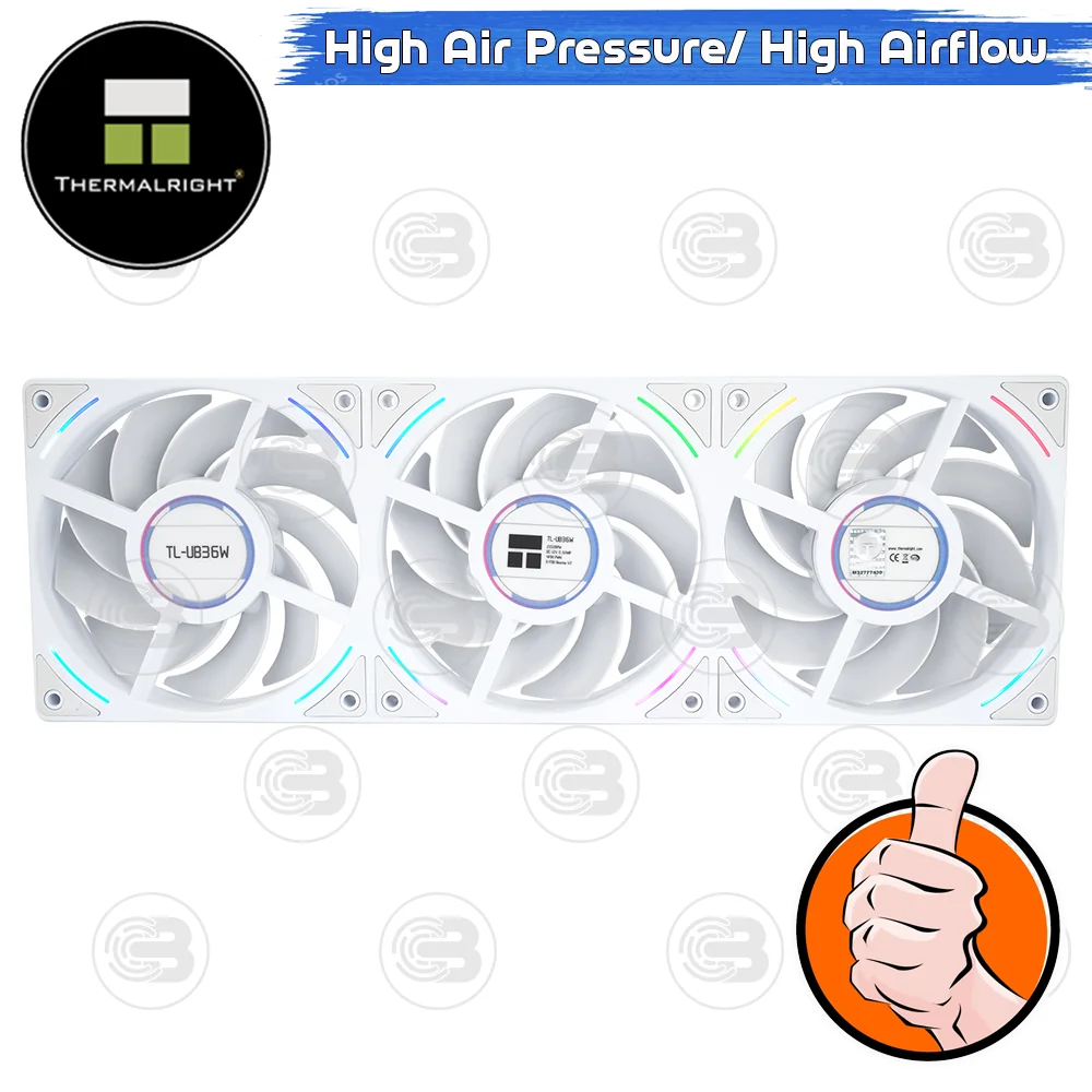 [CoolBlasterThai] Thermalright TL-UB36W Row Fan Optimized Static Pressure ARGB (size 120 mm.) ประกัน 3 ปี