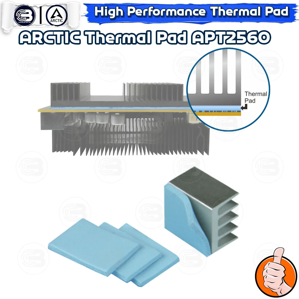 [CoolBlasterThai] ARCTIC TP-2 (APT2560) Thermal Pad 145x145x0.5 mm./6.0 W/mK (ซิลิโคนนำความร้อน)