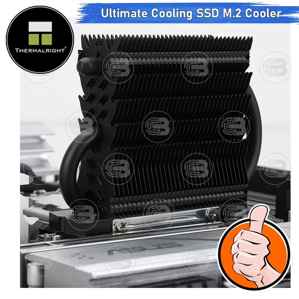 [CoolBlasterThai] Thermalright HR-09 2280 PRO Black SSD M.2 COOLING KIT With Heatpipe