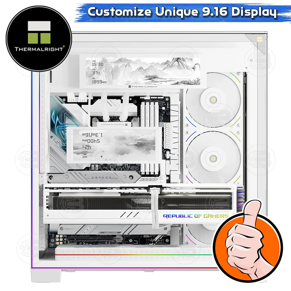 [CoolBlasterThai] Thermalright Trofeo Vision 9.16 IPS LCD 1920×480 WHITE ประกัน 1 ปี (จอแสดงผล)