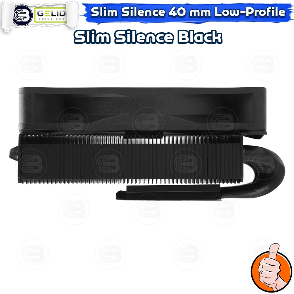 [CoolBlasterThai] GELID Slim Silence Black CPU Cooler (AM5/LGA1700 Ready) ประกัน 5 ปี (CC-SSILENCE-BLACK)