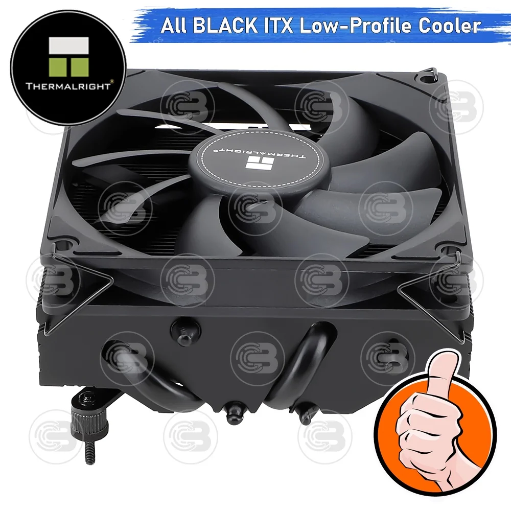 [CoolBlasterThai] Thermalright AXP90 X47 Black Low-Profile CPU Cooler with 4 Heatpipes ประกัน 6 ปี