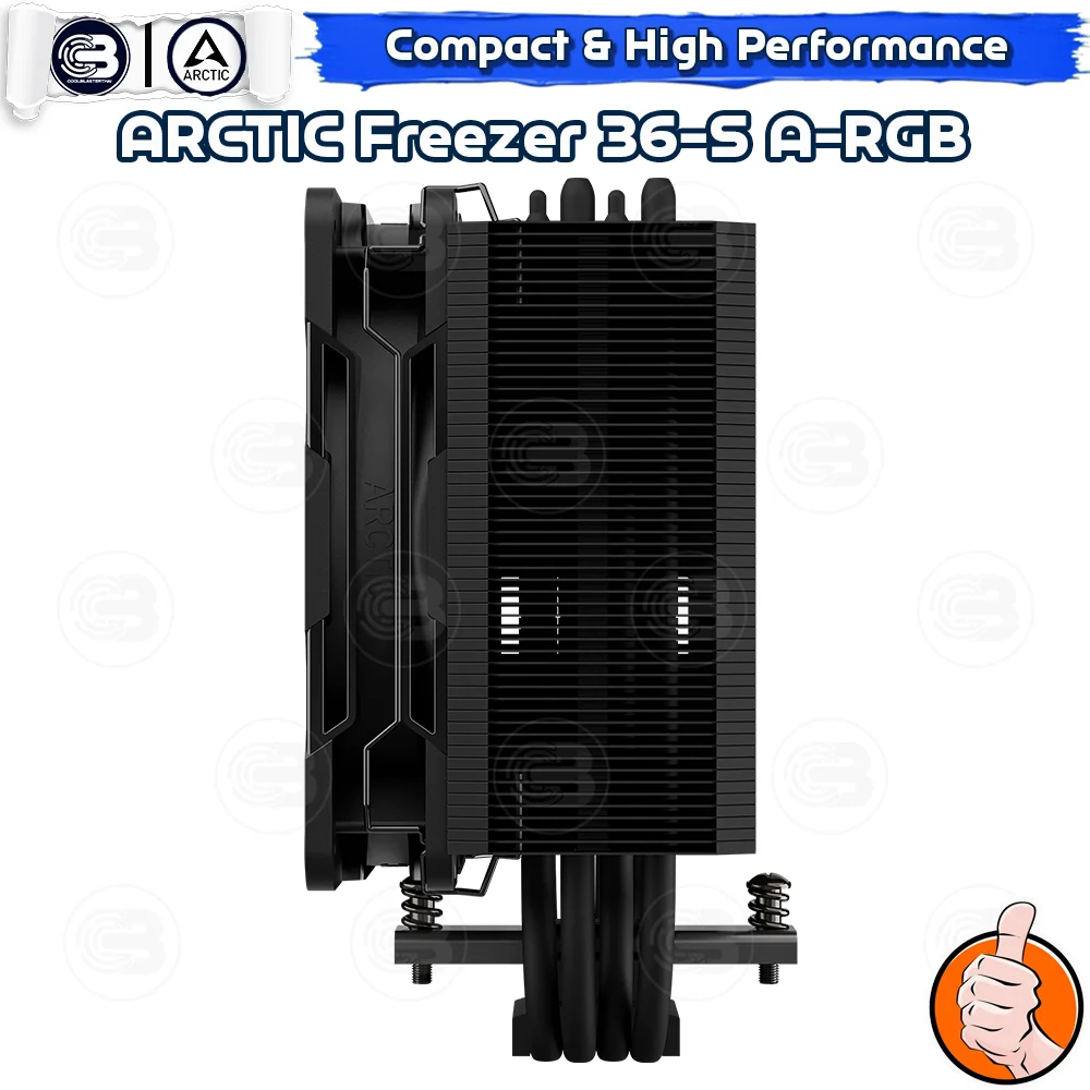 [CoolBlasterThai] ARCTIC FREEZER 36-S A-RGB BLACK CPU Air Cooler (LGA1851/1700/AM5/AM4)