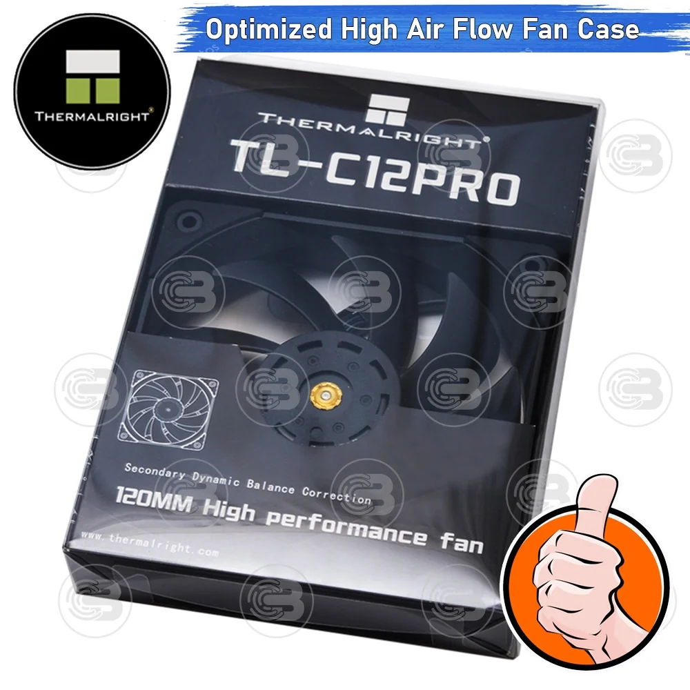 [CoolBlasterThai] Thermalright TL-C12 PRO 1850 RMP High Air Flow Fan Case (size 120 mm.) ประกัน 6 ปี