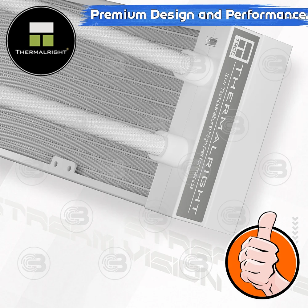 [CoolBlasterThai] Thermalright Stream Vision 360 WHITE 3.5-Inch Screen AIO Liquid CPU Cooler (AM5/LGA1851 Ready) ประกัน 5 ปี