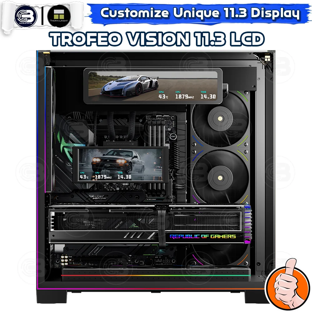 [CoolBlasterThai] Thermalright Trofeo Vision 11.3 IPS LCD 1920×400 BLACK ประกัน 1 ปี (จอแสดงผล)