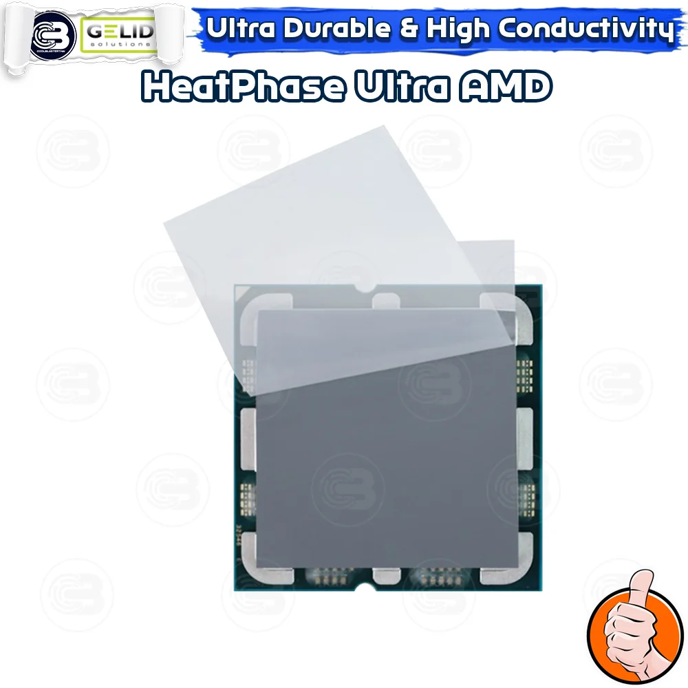 [CoolBlasterThai] GELID Heat Phase Ultra For AMD 40x40 mm. CPU (Phase change thermal interface) (ซิลิโคนนำความร้อน)