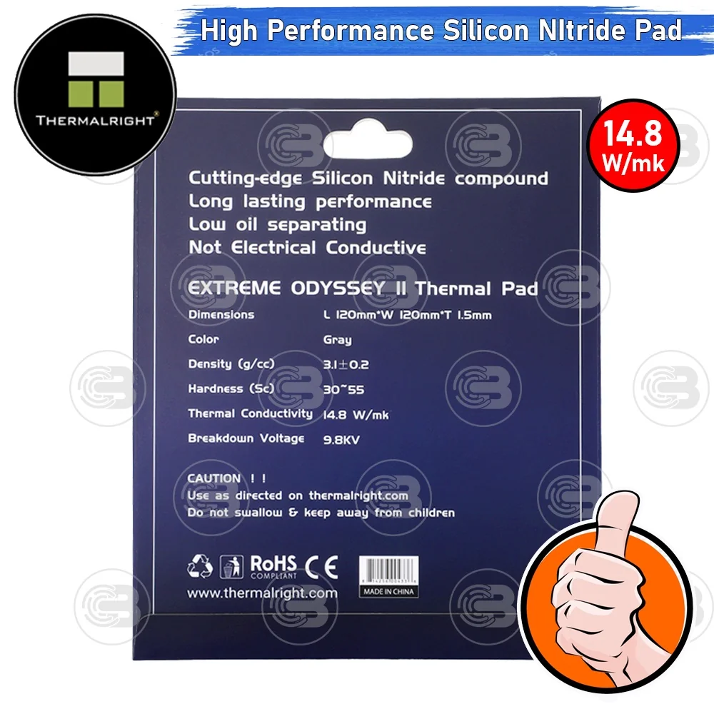 [CoolBlasterThai] Thermalright Extreme Odyssey II Thermal Pad (Silicon Nitride) 120x120x1.5 mm./14.8 W/mK