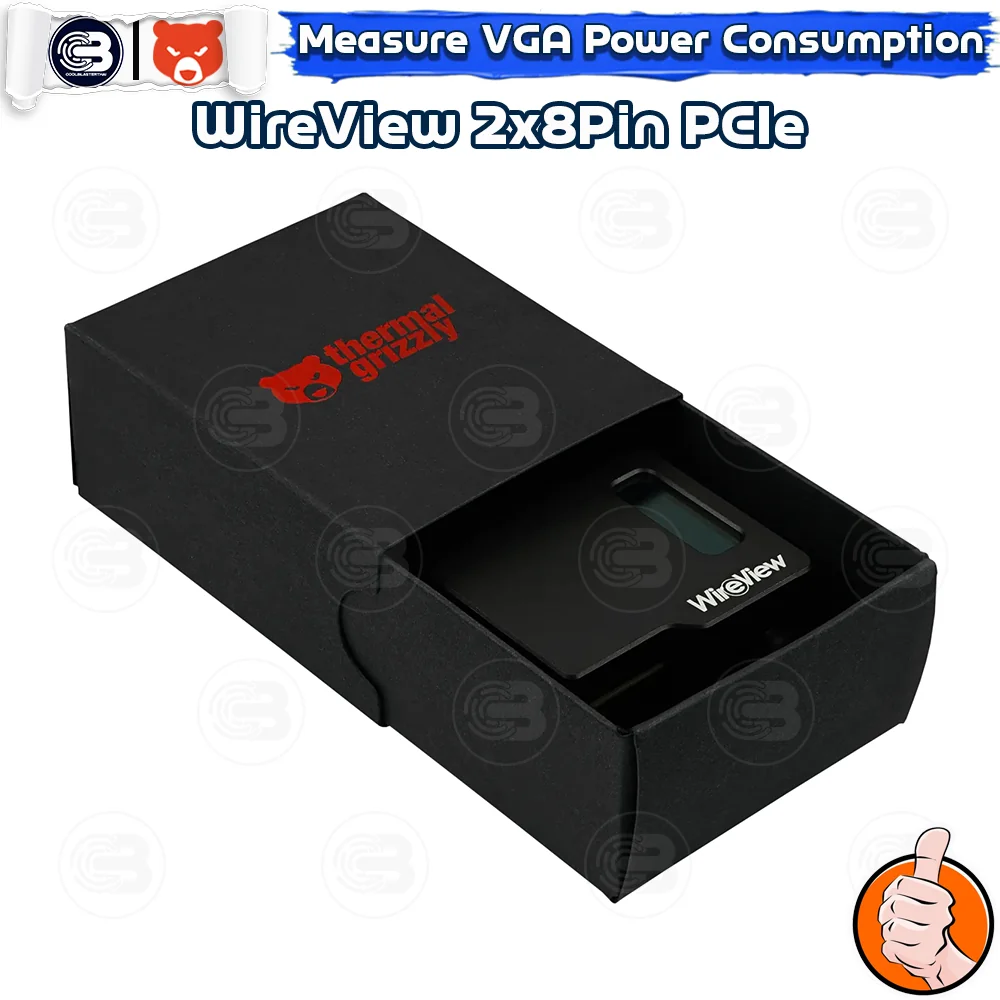 [CoolBlasterThai] THERMAL GRIZZLY WIREVIEW 2x8Pin PCIe Reversed GPU Power Consumption OLED Display (จอแสดงข้อมูลการใช้พลังงาน)