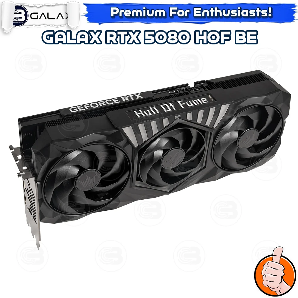 [CoolBlasterThai] GALAX GeForce RTX 5080 HOF Gaming (Black Edition) 16GB GDDR7 (3Y)