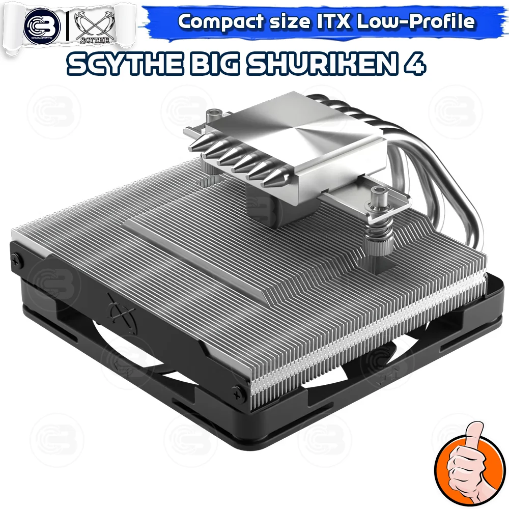 [CoolBlasterThai] SCYTHE BIG SHURIKEN 4 Low-Profile CPU Cooler with 4 Heatpipes (AM5/LGA1851 Ready)