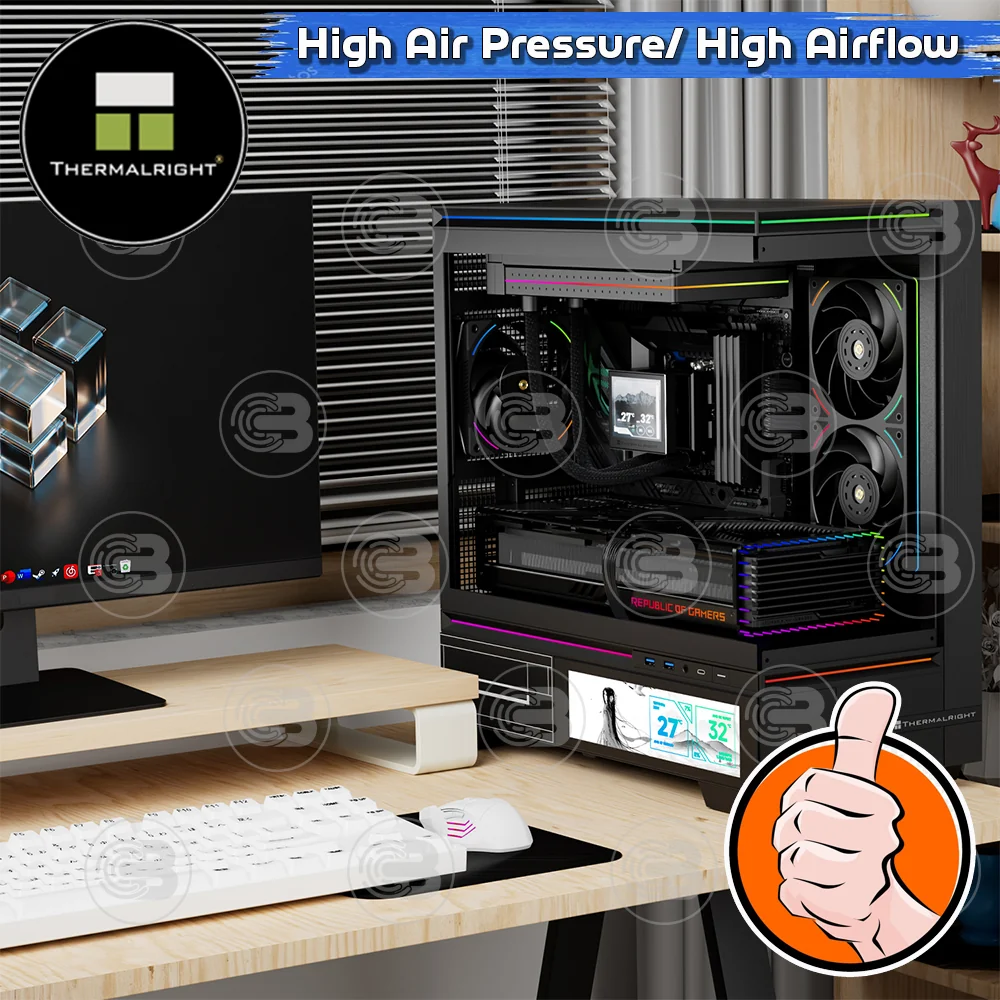 [CoolBlasterThai] Thermalright TL-UB24 Row Fan Optimized Static Pressure ARGB (size 120 mm.) ประกัน 3 ปี (พัดลม)