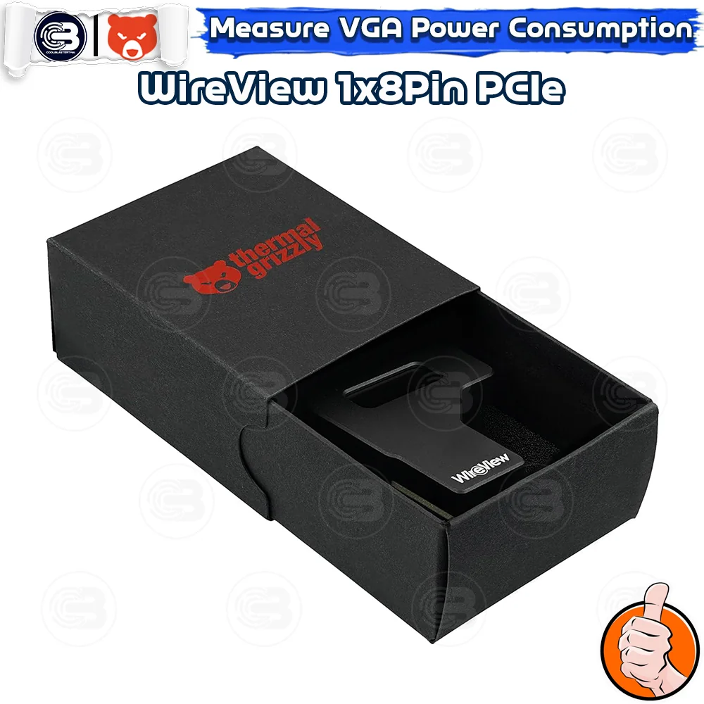 [CoolBlasterThai] THERMAL GRIZZLY WIREVIEW 1x8Pin PCIe Reversed GPU Power Consumption OLED Display (จอแสดงข้อมูลการใช้พลังงาน)