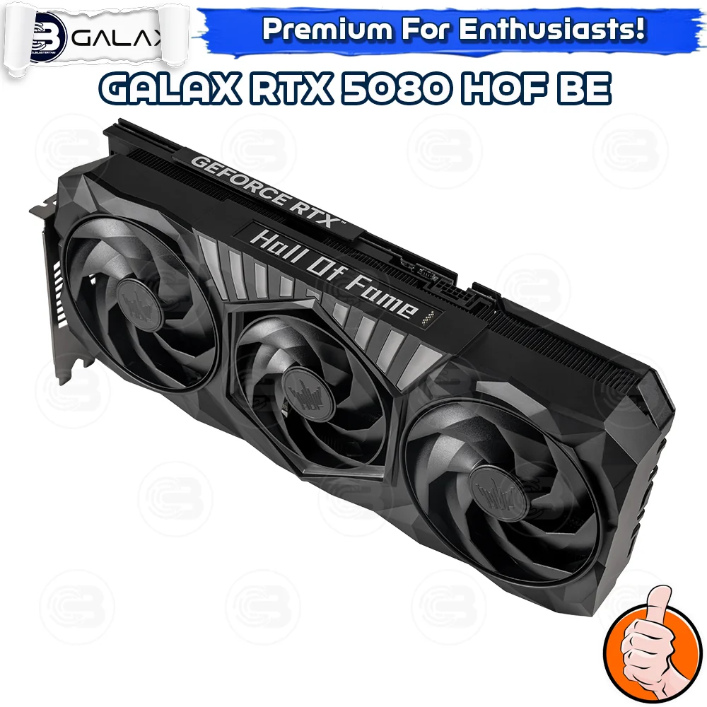 [CoolBlasterThai] GALAX GeForce RTX 5080 HOF Gaming (Black Edition) 16GB GDDR7 (3Y)