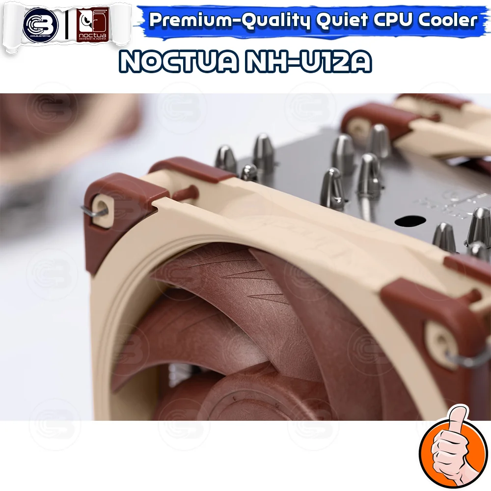[CoolBlasterThai] NOCTUA NH-U12A Heat Sink CPU Cooler (AM5/LGA1700 Ready) ประกัน 6 ปี