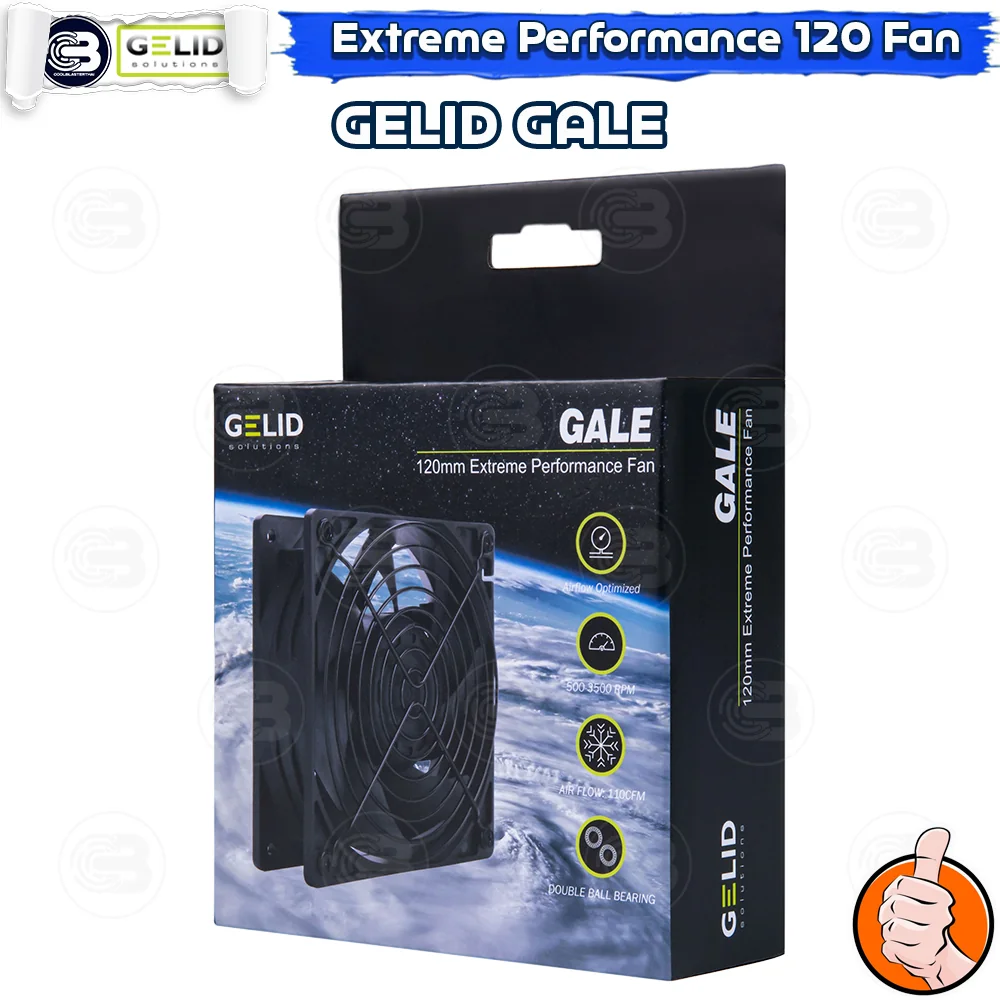 [CoolBlasterThai] GELID GALE 3500 RPM PC FAN CASE size 120 mm (FN-GALE-01)