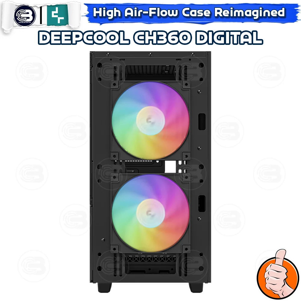 [CoolBlasterThai] DEEPCOOL CH360 Digital Micro-ATX High-Airflow PC Case ประกัน 1 ปี (เคสคอมพิวเตอร์)