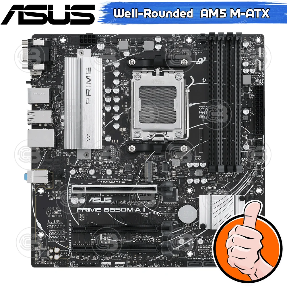 [CoolBlasterThai] ASUS MAINBOARD PRIME B650M-A II AMD SOCKET AM5 DDR5 MICRO-ATX ประกัน 3 ปี