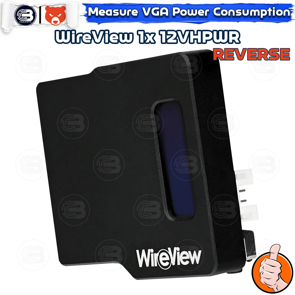 [CoolBlasterThai] THERMAL GRIZZLY WIREVIEW (WV-H1R) 12VHPWR Reversed GPU Power Consumption OLED Display (จอแสดงข้อมูลการใช้พลังงาน)