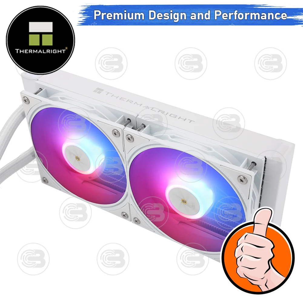 [CoolBlasterThai] Thermalright FROZEN WARFRAME 240 WHITE ARGB AIO Liquid CPU Cooler (AM5/LGA1851 Ready) ประกัน 5 ปี