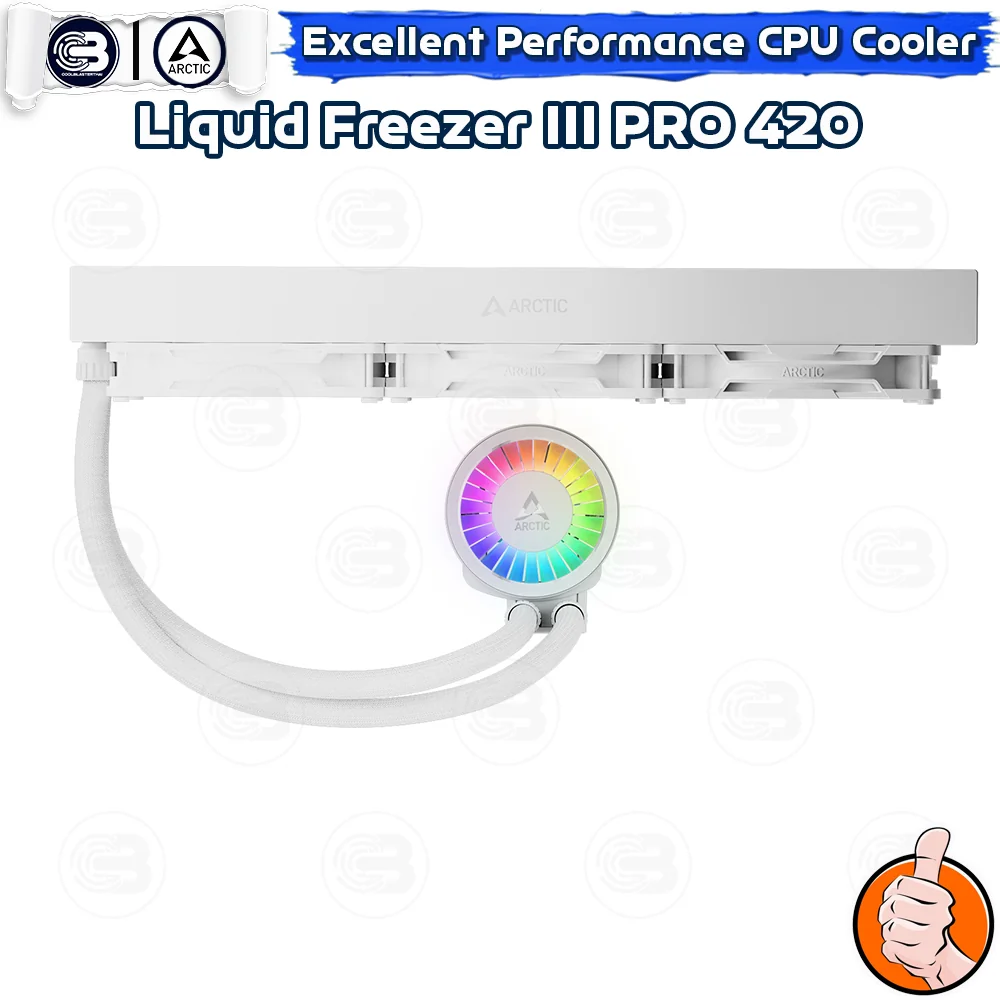 [CoolBlasterThai] ARCTIC LIQUID FREEZER III PRO 420 A-RGB White (All-In-One CPU Water Cooler) (LGA1851/1700/AM5/AM4)