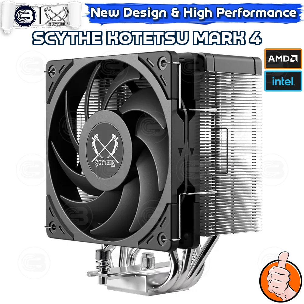 [CoolBlasterThai] SCYTHE KOTETSU MARK 4 CPU Cooler Single Tower 4 Heatpipes (AM5/LGA1851 Ready)