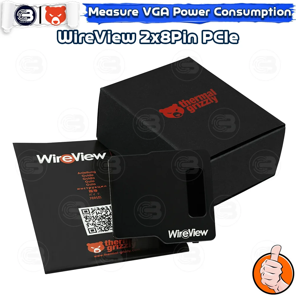 [CoolBlasterThai] THERMAL GRIZZLY WIREVIEW 2x8Pin PCIe Reversed GPU Power Consumption OLED Display (จอแสดงข้อมูลการใช้พลังงาน)