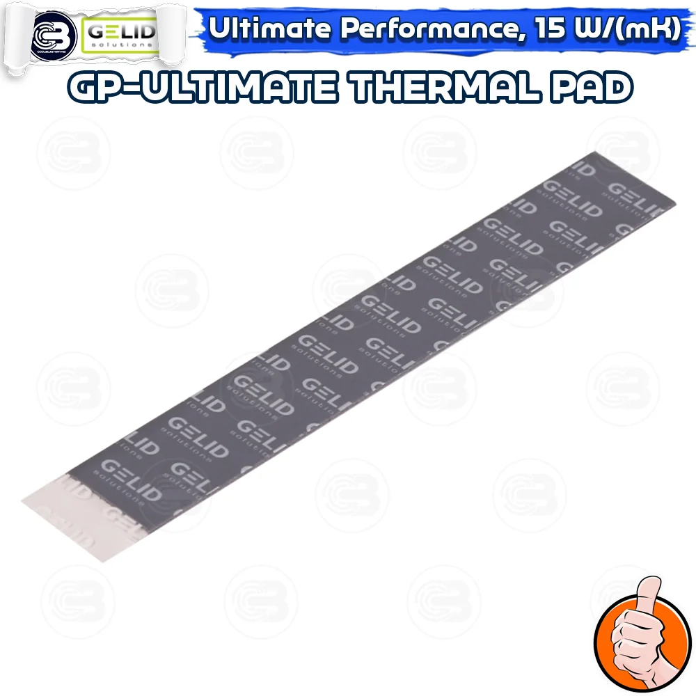 [CoolBlasterThai] GELID GP-ULTIMATE Thermal Pad (1 PCS) 120x20x0.5 mm./15.0 W/mK (TP-GP04-R-A)