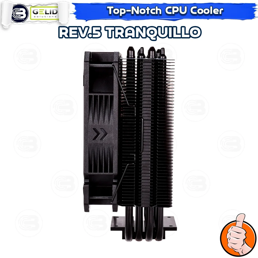 [CoolBlasterThai] GELID REV. 5 TRANQUILLO Performance CPU Cooler (LGA1700 Ready) ประกัน 5 ปี (CC-TranQ-05-A)