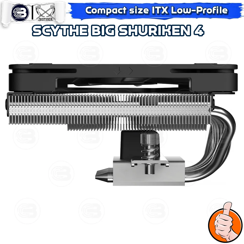[CoolBlasterThai] SCYTHE BIG SHURIKEN 4 Low-Profile CPU Cooler with 4 Heatpipes (AM5/LGA1851 Ready)