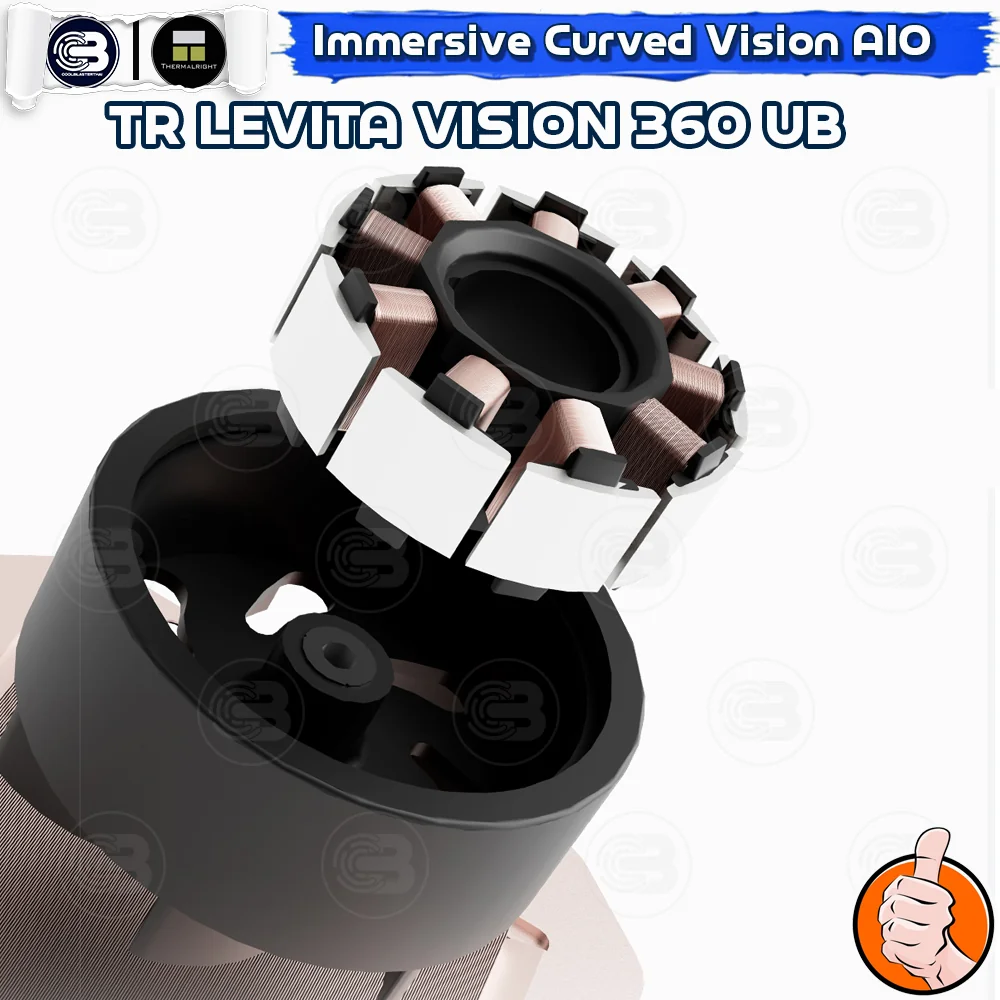 [CoolBlasterThai] Thermalright Levita Vision 360 UB ARGB BLACK AIO Liquid CPU Cooler (AM5/LGA1851 Ready) ประกัน 6 ปี (ชุดระบายความร้อน)