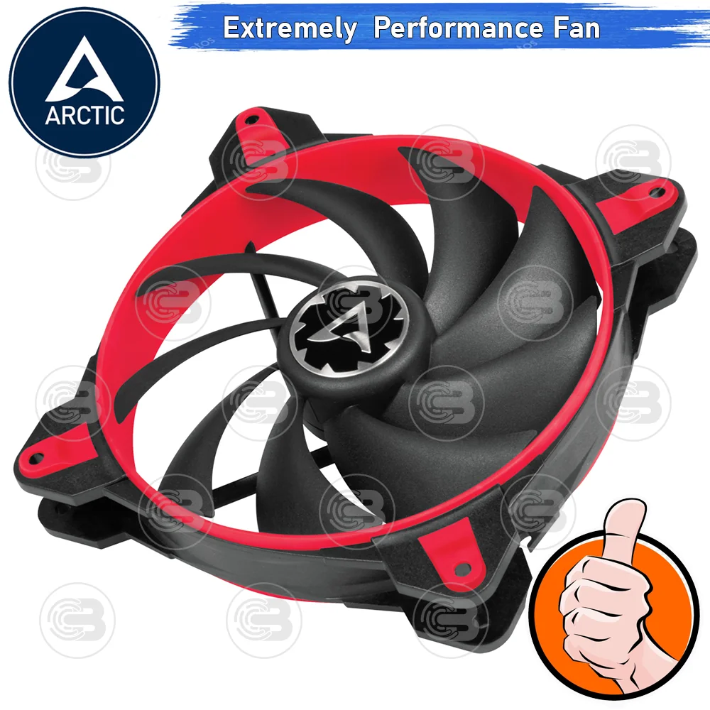 [CoolBlasterThai] ARCTIC BioniX F140 Red Gaming Fan with PWM PST (size 140 mm.) PC Fan Case ประกัน 10 ปี
