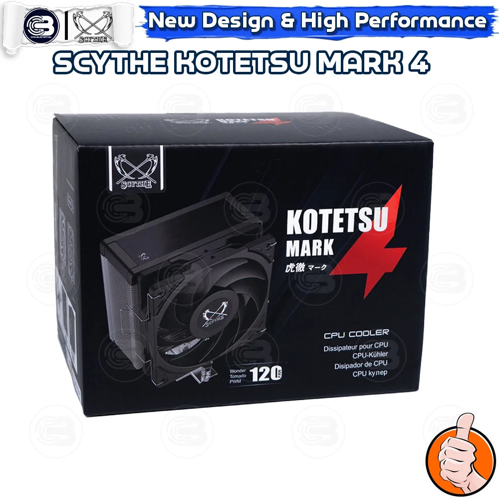 [CoolBlasterThai] SCYTHE KOTETSU MARK 4 CPU Cooler Single Tower 4 Heatpipes (AM5/LGA1851 Ready)