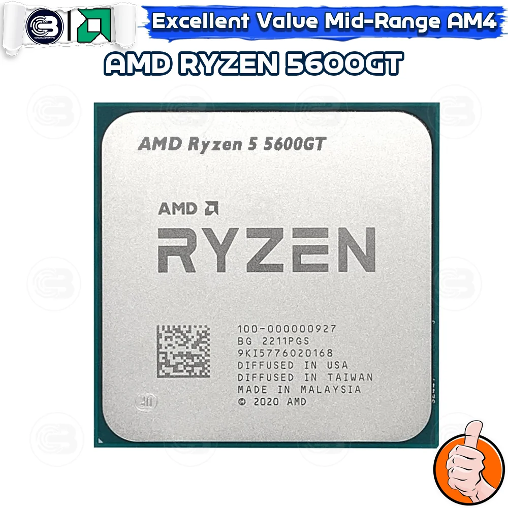 [CoolBlasterThai] CPU AMD RYZEN 5 5600GT 6 CORE/12 THREAD (SOCKET AM4)