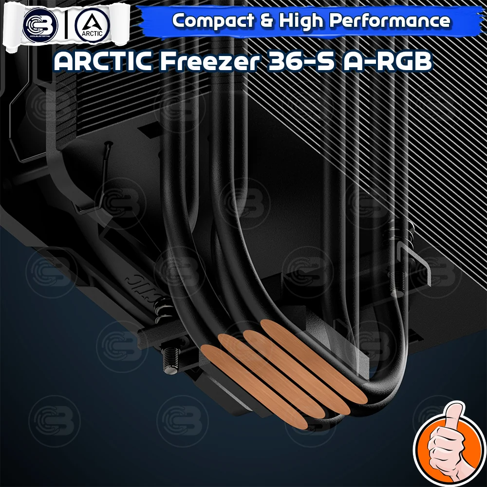 [CoolBlasterThai] ARCTIC FREEZER 36-S A-RGB BLACK CPU Air Cooler (LGA1851/1700/AM5/AM4)