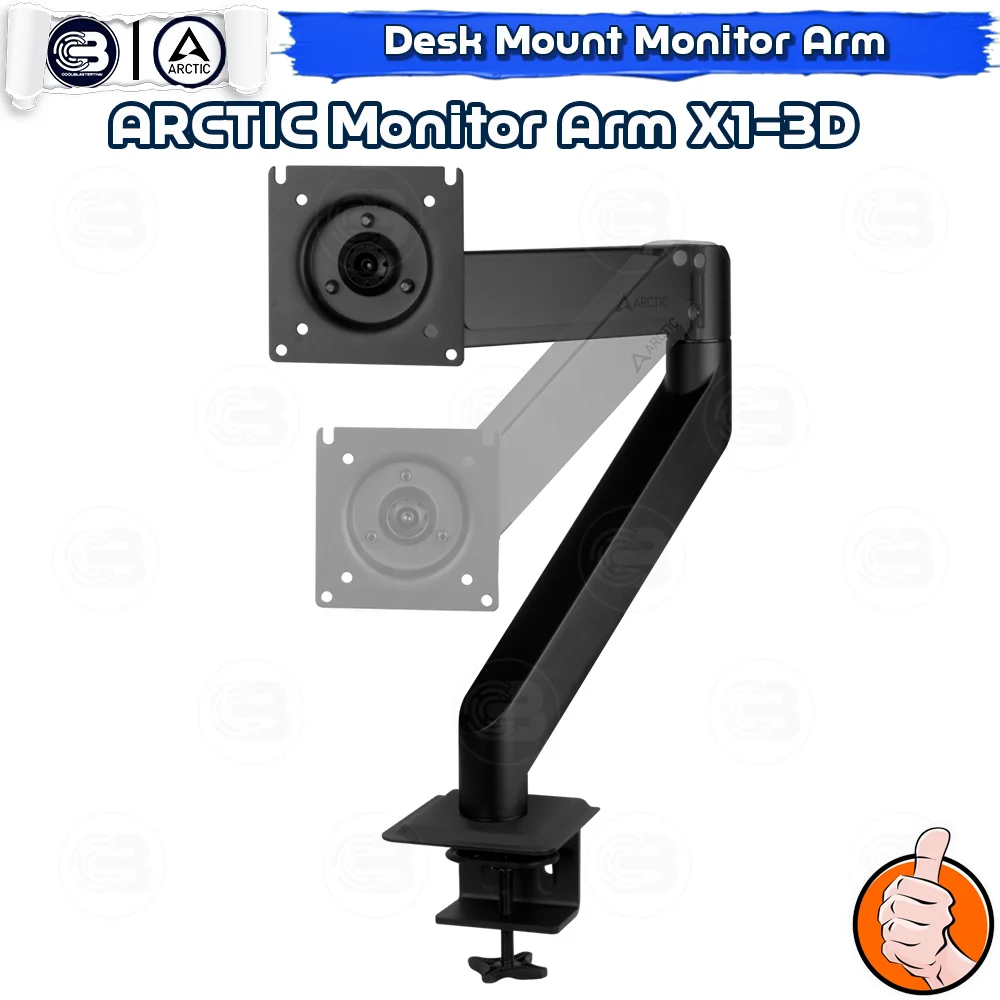 [CoolBlasterThai] ARCTIC X1-3D Desk Mount Gas Spring Monitor Arm