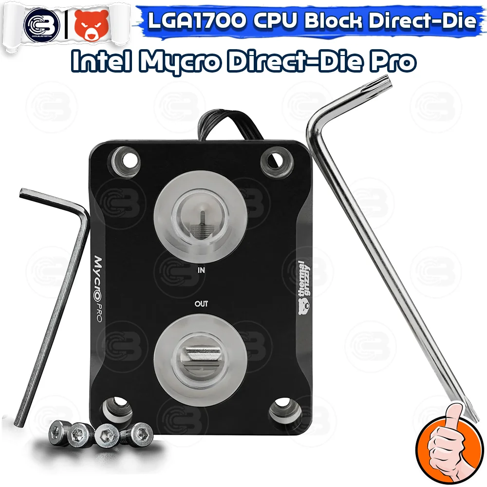 [CoolBlasterThai] THERMAL GRIZZLY INTEL MYCRO DIRECT-DIE PRO LGA1700 12th/13th/14th Gen.(TG-MY-DD-P-RGB-i-V1)