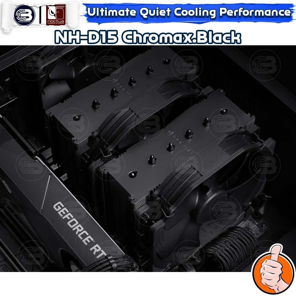[CoolBlasterThai] NOCTUA NH-D15 CHROMAX.BLACK Heat Sink CPU Cooler (AM5/LGA1700 Ready) ประกัน 6 ปี